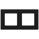 Рамка для розеток и выключателей  Серия 12 12-5202-05 на 2 поста, Классик, антрацит  Б0067789  ЭРА