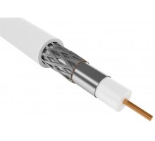Каб. коаксиал. RG6 CCS 75Ом FPE PVC бел. (300м)  CC1-R6F1-111-300-G  GENERICA