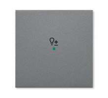 ABB Levit Сталь Клавиша 1-ая с символом светорегулятора free@home  6220H-A01004 69  2CHH621004A4069  ABB