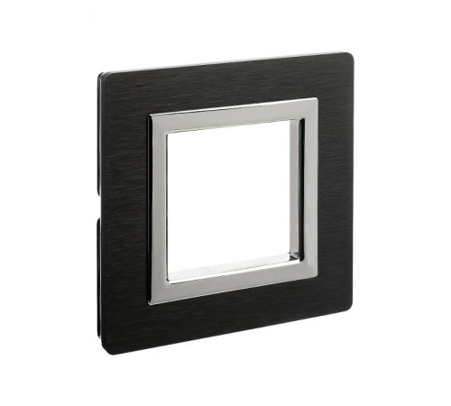 Рамка из алюминия, "Avanti", черная, 2 модуля  4402832  DKC