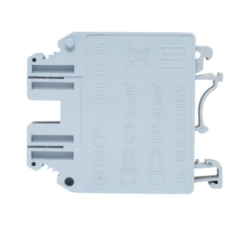 Клеммная колодка винтовая 35 UT серая  scr-ut-35-g  EKF