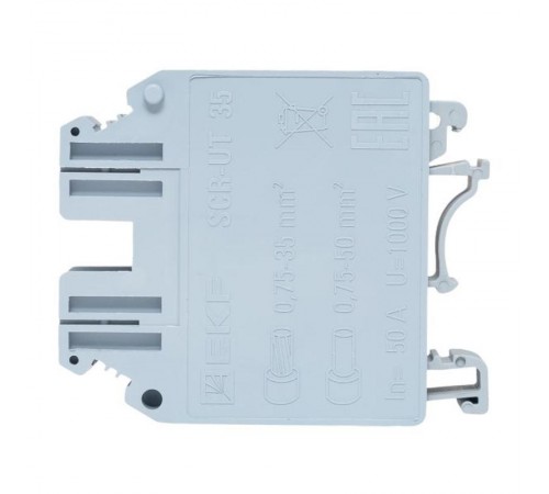 Клеммная колодка винтовая 35 UT серая  scr-ut-35-g  EKF