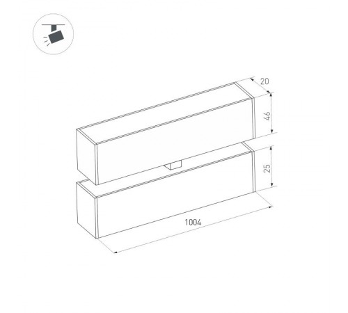 Светильник MAG-FLAT-FOLD-25-S1004-30W Warm3000 (BK, 100 deg, 24V) (Arlight, IP20 Металл, 3 года)  034242  Arlight