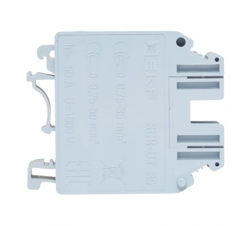 Клеммная колодка винтовая 35 UT серая  scr-ut-35-g  EKF