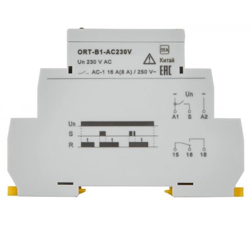 Реле задержки выключения ORT. 1 конт. 230 В AС   ORT-B1-AC230V  IEK