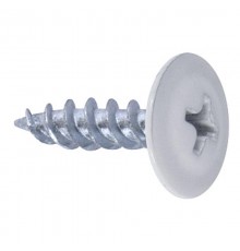 Саморез 4,2x19 с прессшайбой, острый, цинк RAL 9003 Белый (100 шт/уп)  PR08.9308  Промрукав