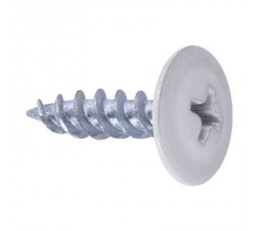 Саморез 4,2x25 с прессшайбой, острый, цинк RAL 9003 Белый (1000 шт/уп)  PR08.9312  Промрукав