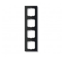 Рамка 4-постовая, серия, серия solo/future, цвет чёрный бархат  1754-0-4422   2CKA001754A4422  ABB