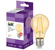 Лампа светодиодная LED A60 груша золото 11Вт 230В 2700К E27 серия 360°  LLF-A60-11-230-30-E27-CLG  IEK