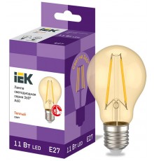 Лампа светодиодная LED A60 груша золото 11Вт 230В 2700К E27 серия 360°  LLF-A60-11-230-30-E27-CLG  IEK