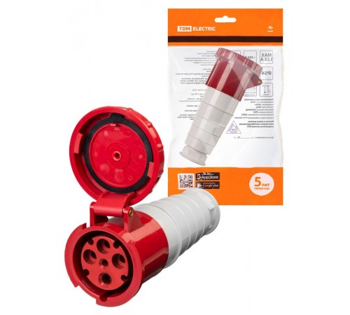 Розетка 234 переносная 3Р+РЕ 63А 380В IP54   SQ0603-0017  TDM