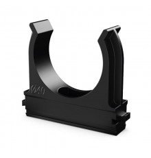 Крепёж-клипса для труб Полистирол черная д40 (15шт/300шт уп/кор)  PR.02740ч  Промрукав