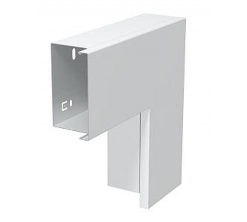 Плоский угол с крышкой кабельного канала LKM 60x100 мм (сталь,белый) (LKM F60100RW)  6249507  OBO Bettermann