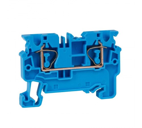 Клемма проходная пружинная OptiClip CX-10-I-BU-57A-(0,2-10)-синий  289718  КЭАЗ