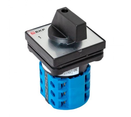 Переключатель кулачковый ПК-1-23 10А 3P "1-0-2" IP65  pk-1-23-10-65  EKF