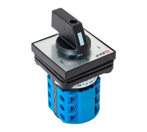 Переключатель кулачковый ПК-1-23 10А 3P "1-0-2" IP65  pk-1-23-10-65  EKF