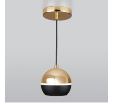 Подвес потолочный DLS023 9W 4200K черный/золото 9Вт Eurosvet  a047804  Elektrostandard