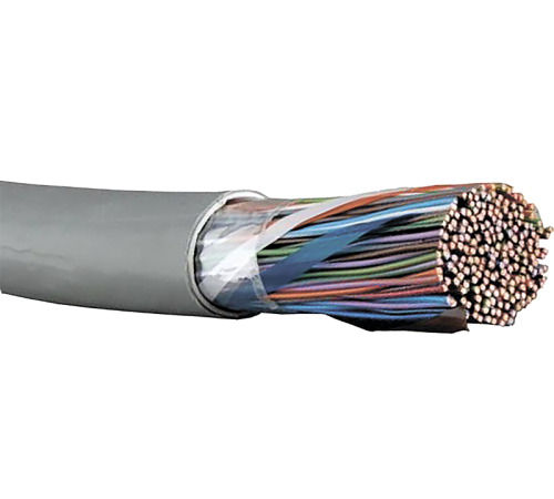 Витая пара F/UTP кат.5E 10х2х24AWG LSZH серый (500м)  LC1-C5E10-321  ITK