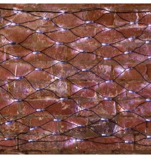 Гирлянда "Сеть" 2х0,7м, черный ПВХ, 176 LED Белые  215-011  NEON-NIGHT