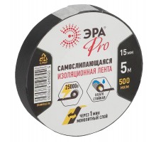 Изолента самослипающаяся PROSELF ЭРА PRO 15мм*5м, черная  Б0027916  ЭРА