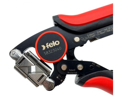 Торцевые пресс-клещи для опрессовки НШвИ поворотные  58323040  Felo