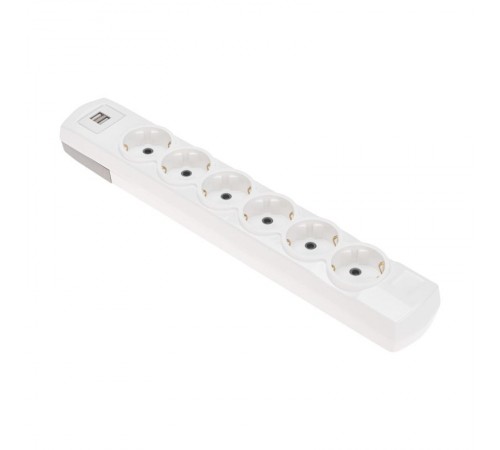 Колодка PREMIUM 6 гнезд, с/з, 2 USB, белый  13-4407  REXANT