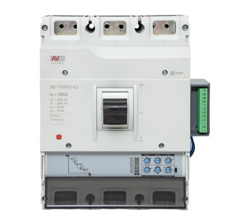Выключатель автоматический AV POWER-4/3 1000А 50kA ETU2.2  mccb-43-1000-2.2-av  EKF