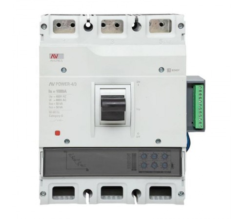 Выключатель автоматический AV POWER-4/3 1000А 50kA ETU2.2  mccb-43-1000-2.2-av  EKF