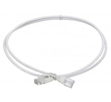 ITK Коммутационный шнур кат.6 UTP 1,5м slim без язычка бел.  PC08-C06UL-D15M-SL-NT  ITK