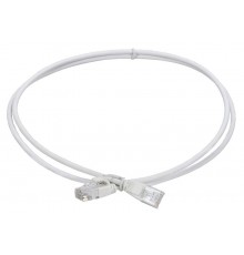 ITK Коммутационный шнур кат.5E UTP LSZH 1,5м slim язычок бел  PC08-C5EUL-1M5-SL-WT  ITK