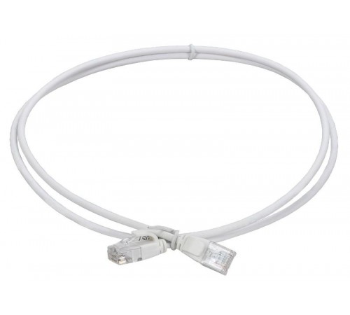 ITK Коммутационный шнур кат.6 UTP 1,5м slim без язычка бел.  PC08-C06UL-D15M-SL-NT  ITK