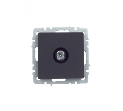 BRITE Розетка TV проходная РТВ10-0-БрГ графит   BR-A10-P-K53  IEK