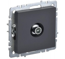 BRITE Розетка TV проходная РТВ10-0-БрГ графит   BR-A10-P-K53  IEK