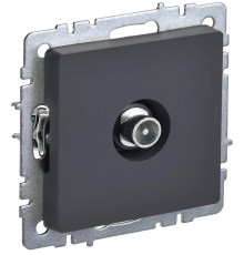 BRITE Розетка TV проходная РТВ10-0-БрГ графит   BR-A10-P-K53  IEK