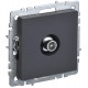 BRITE Розетка TV проходная РТВ10-0-БрГ графит   BR-A10-P-K53  IEK