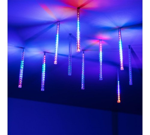 Светодиодная гирлянда ARD-ICEFALL-CLASSIC-D12-200-10PCS-CLEAR-32LED-LIVE RGB (230V, 10.5W)  026045  Arlight