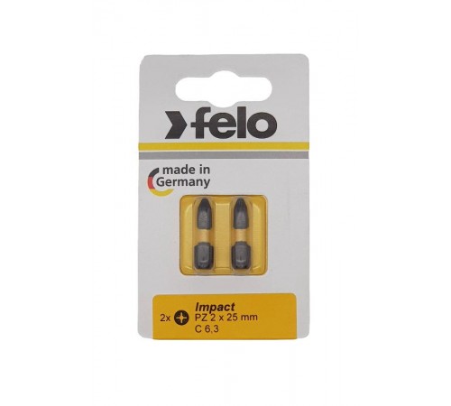 Бита крестовая ударная серия Impact PZ 2X25,2 шт  02102241  Felo