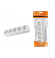 Колодка розеточная 5 гнезд 2П+3 16А 250В белая   SQ1806-0035  TDM