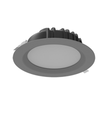 Светильник светодиодный Downlight 230*81мм 40W Tunable White (2700-5700K) IP54/20 RAL7045 серый муар димм.DALI  V1-R0-70084-10D01-44040TW  VARTON