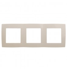 Рамка на 3 поста 12-5003-02  ,  слоновая кость  Б0014762  ЭРА