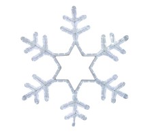 Фигура световая "Снежинка" цвет белый, без контр. размер 55*55см   501-334  NEON-NIGHT