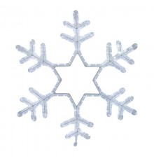 Фигура световая "Снежинка" цвет белый, без контр. размер 55*55см   501-334  NEON-NIGHT