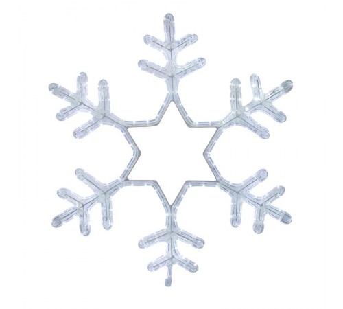 Фигура световая "Снежинка" цвет белый, без контр. размер 55*55см   501-334  NEON-NIGHT