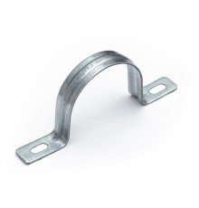 Скоба металлическая двухлапковая усиленная противопожарная СМДУ d48-50 мм (50 шт/уп) Промрукав  PR13.02418  Промрукав