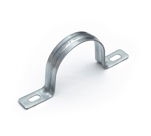 Скоба металлическая двухлапковая усиленная противопожарная СМДУ d48-50 мм (50 шт/уп) Промрукав  PR13.02418  Промрукав