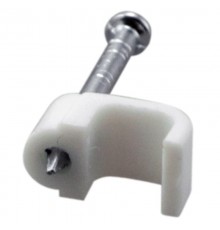 Крепеж кабеля плоский 6 х 4 мм, белый (упак. 20 шт)  07-4206-20  REXANT