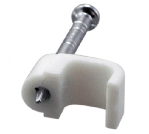 Крепеж кабеля плоский 6 х 4 мм, белый (упак. 20 шт)  07-4206-20  REXANT