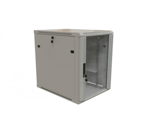 Hyperline TWB-2268-GP-RAL7035 Шкаф настенный 19-дюймовый (19"), 22U, 1086x600х800мм, стеклян. дверь  493233  Hyperline