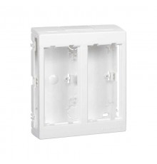 Simon Connect Дополнительный блок настенный на 2 S-модуля Сима Про, поверхностный монтаж, белый  SBC250-9  Simon