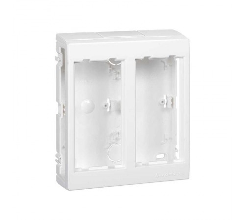 Simon Connect Дополнительный блок настенный на 2 S-модуля Сима Про, поверхностный монтаж, белый  SBC250-9  Simon